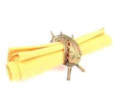 Handmade Dhokra Brass Fish Napkin Holder