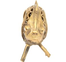 Handmade Dhokra Brass Fish Napkin Holder