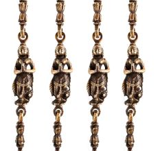 Swing Chain Set Of Brass Metal With Statue Link (Set Of 4 Piece)