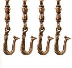 Swing Chain Set Of Brass Metal With Statue Link (Set Of 4 Piece)