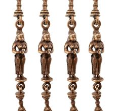 Swing Chain With Animal Figure Brass Metal Made (Set Of 4 Piece)