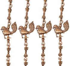 Swing Chain With Animal Figure Brass Metal Made (Set Of 4 Piece)