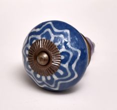Cobalt Blue Decorative Ceramic Knob