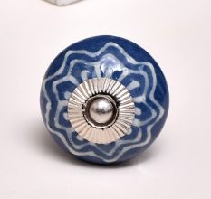 Cobalt Blue Decorative Ceramic Knob
