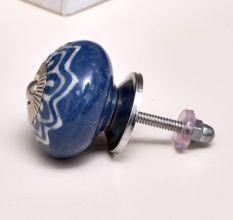 Cobalt Blue Decorative Ceramic Knob