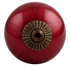 Neon Cherry Antique Fitting Ceramic Knob