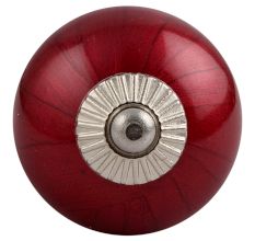 Neon Cherry Silver Fitting Ceramic Knob