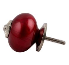 Neon Cherry Silver Fitting Ceramic Knob