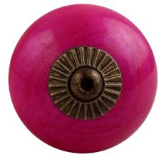 Neon Pink Antique Fitting Ceramic Knob
