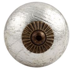 Silver Antique Fitting Ceramic Knob