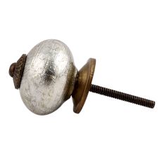 Silver Antique Fitting Ceramic Knob