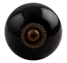 Black Antique Ceramic Cabinet  Knob