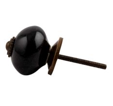 Black Antique Ceramic Cabinet  Knob
