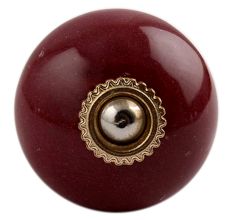 Solid Cherry Golden Fitting Cabinet Knob