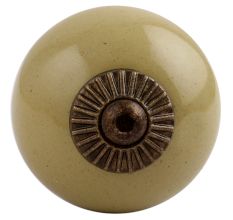 Spanish Olive Antique Fitting Ceramic Drawer Knob Online