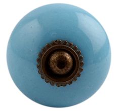 Sky Blue Antique Finishing Ceramic Dresser Knob