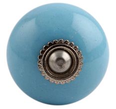 Sky Blue Silver Ceramic Drawer Knob Online