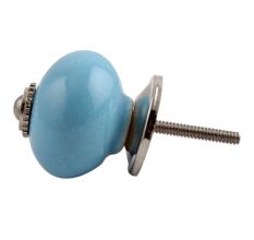 Sky Blue Silver Ceramic Drawer Knob Online