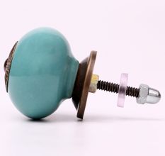 Sea Green Antique Fitting Ceramic Drawer Knob Online