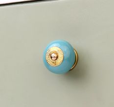 Sea Green Antique Fitting Ceramic Drawer Knob Online