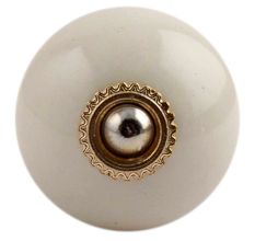 Cream Golden Fitting Ceramic Cabinet Knob Online