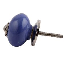 Slate Blue Silver Fitting Ceramic Cabinet Knob Online