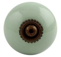 Solid Light Grey Antique Fitting Ceramic Dresser Knob