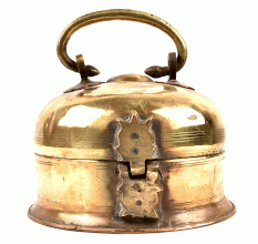 Solid Aged Bronze Steamer /Cooking Vessel