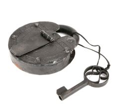 Old Indian Padlock Iron Hand Crafted Key Lock