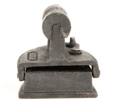 Old Rustic Iron on the Hot Coal Used To Iron Clothes