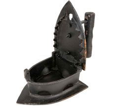 Heavy Iron Metal Coal Handle Clothes Iron Home Decor