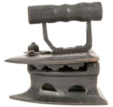 Vintage Iron, Opens To Be Filled with Coal To Heat Cast Iron for Ironing Clothes