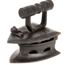 Vintage Iron, Opens To Be Filled with Coal To Heat Cast Iron for Ironing Clothes