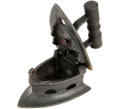 Vintage Iron, Opens To Be Filled with Coal To Heat Cast Iron for Ironing Clothes