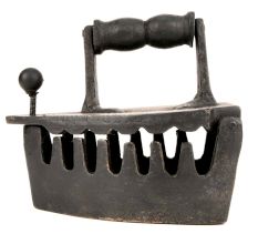 Wood Handle Charcoal or Coal Box Sad Iron/Smoothing Iron