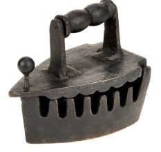 Wood Handle Charcoal or Coal Box Sad Iron/Smoothing Iron