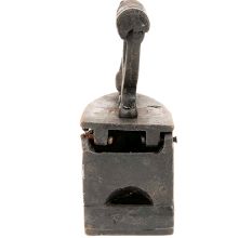 Old Collectible Coal Iron Charcoal Cast Iron with Chicken Latch Rooster Lock