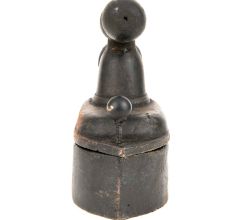 Old Rare Cast Iron Hand Crafted Burning Coal Lignite Use Cloth Iron