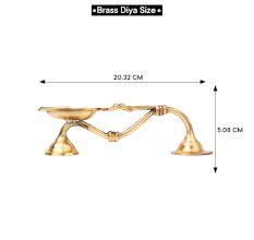 Rare Handmade Brass Temple Oil Lamp