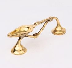 Rare Handmade Brass Temple Oil Lamp
