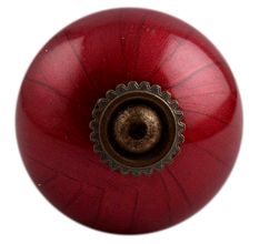 Neon Cherry Antique Fitting Ceramic Cabinet Knob