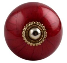 Neon Cherry Golden Fitting Ceramic Dresser Knob Online