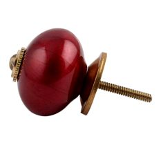 Neon Cherry Golden Fitting Ceramic Dresser Knob Online