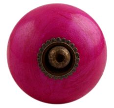 Neon Pink Antique Fitting Ceramic Cabinet Knob