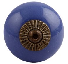 Slate Blue Antique Fitting Ceramic Dresser Knob Online