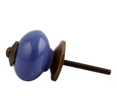 Slate Blue Antique Fitting Ceramic Dresser Knob Online