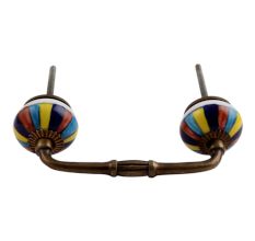 Rangoli Ceramic Bridge Handle