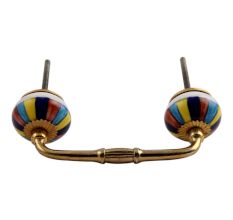 Rangoli Ceramic Bridge Handle