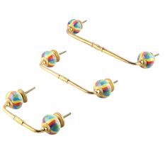 Rangoli Ceramic Bridge Handle