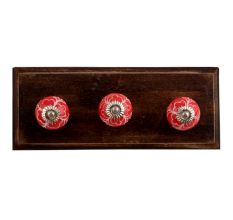 Gloriosa Ceramic Wooden Hooks